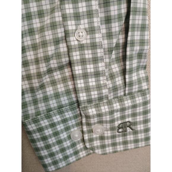 Banana Republic Shirt Mens XL Green Check Casual Office Career Preppy Button Up - Picture 7 of 8